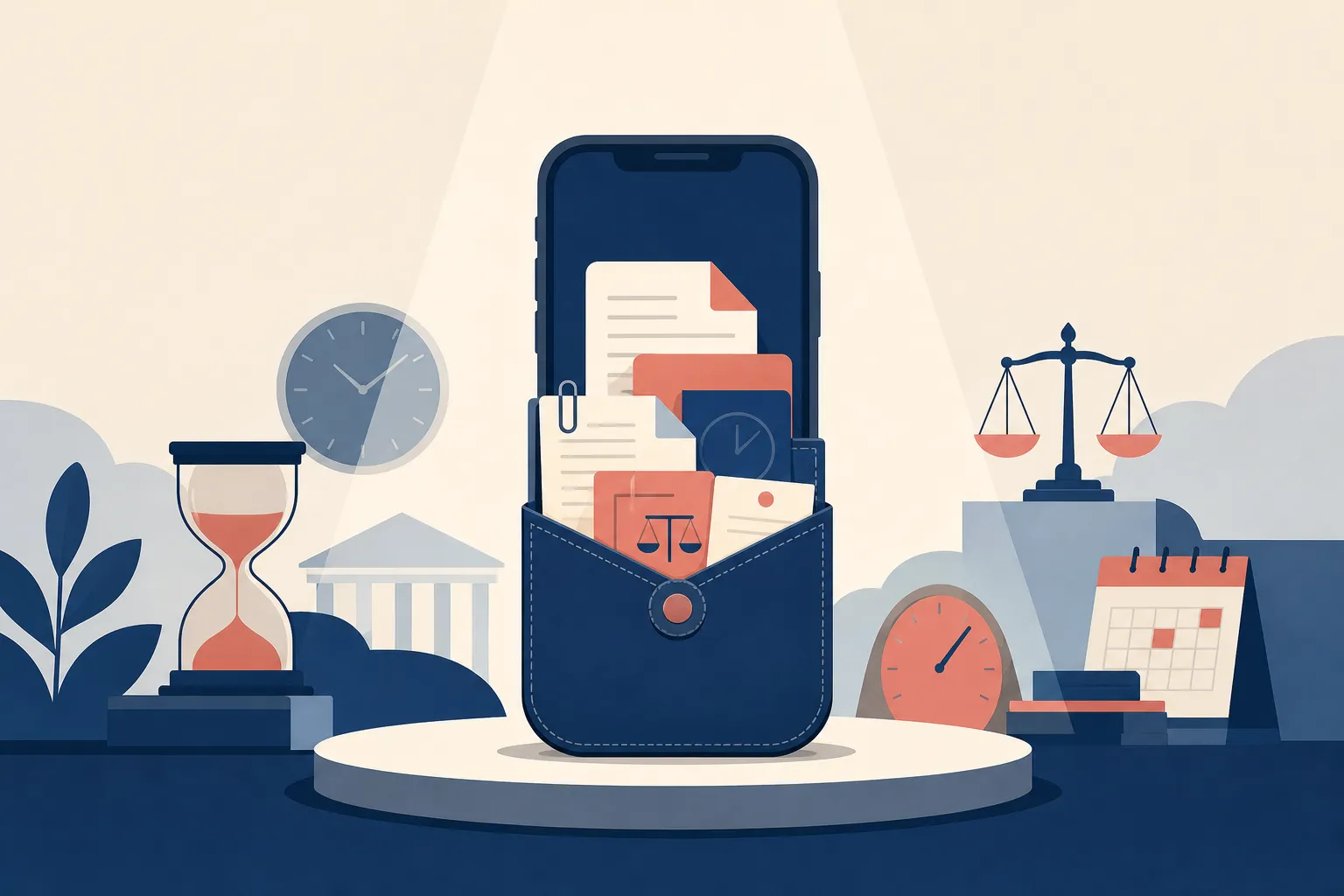 Illustration: Legal Text Collector for iPhone