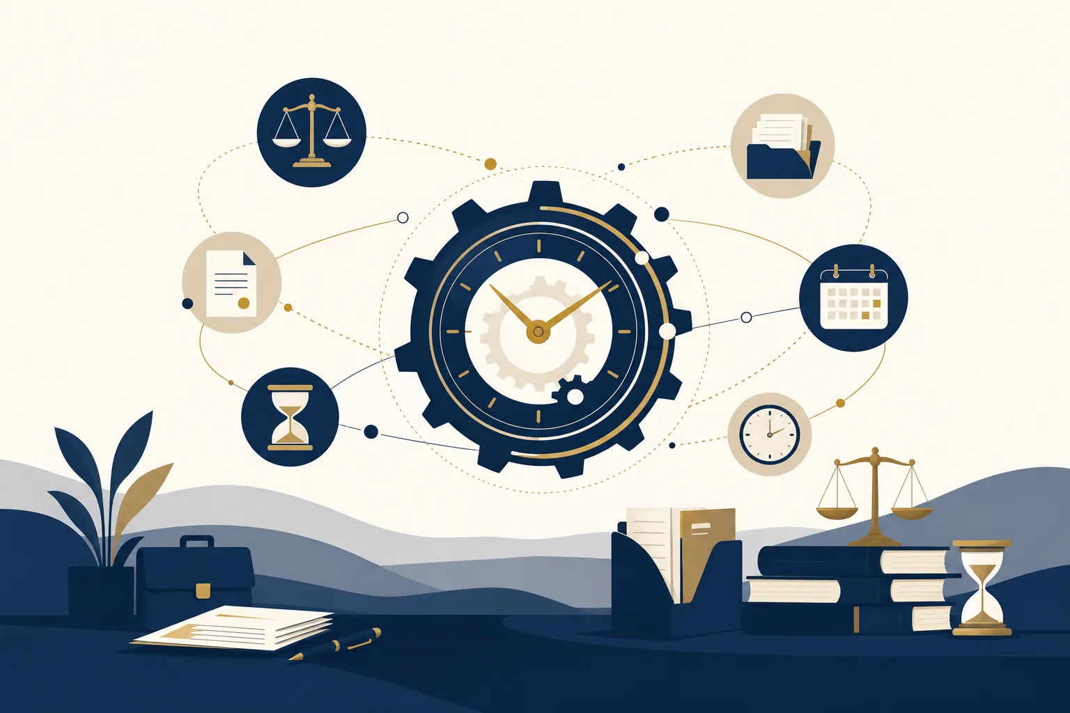 Illustration: Automatic Time Tracking Lawyer for Solos with LegalTime AI